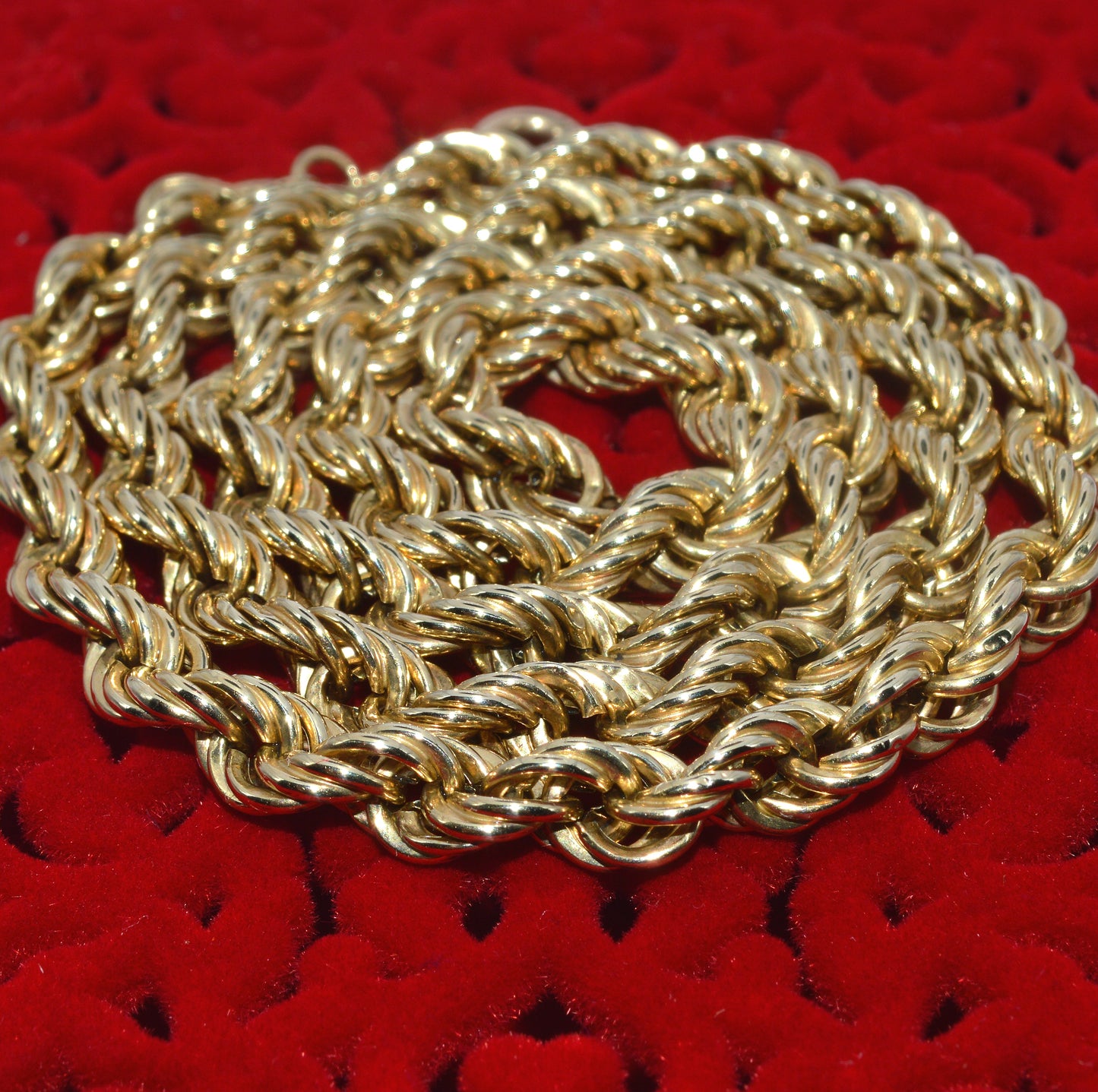 Vintage 1987 - 9ct Gold - Rope Chain twist 2