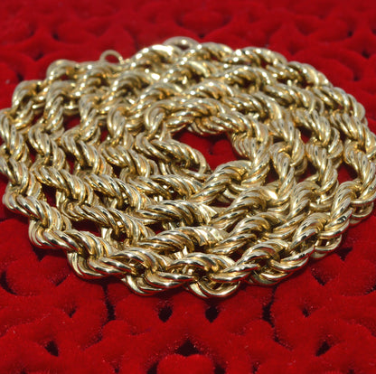 Vintage 1987 - 9ct Gold - Rope Chain twist 2