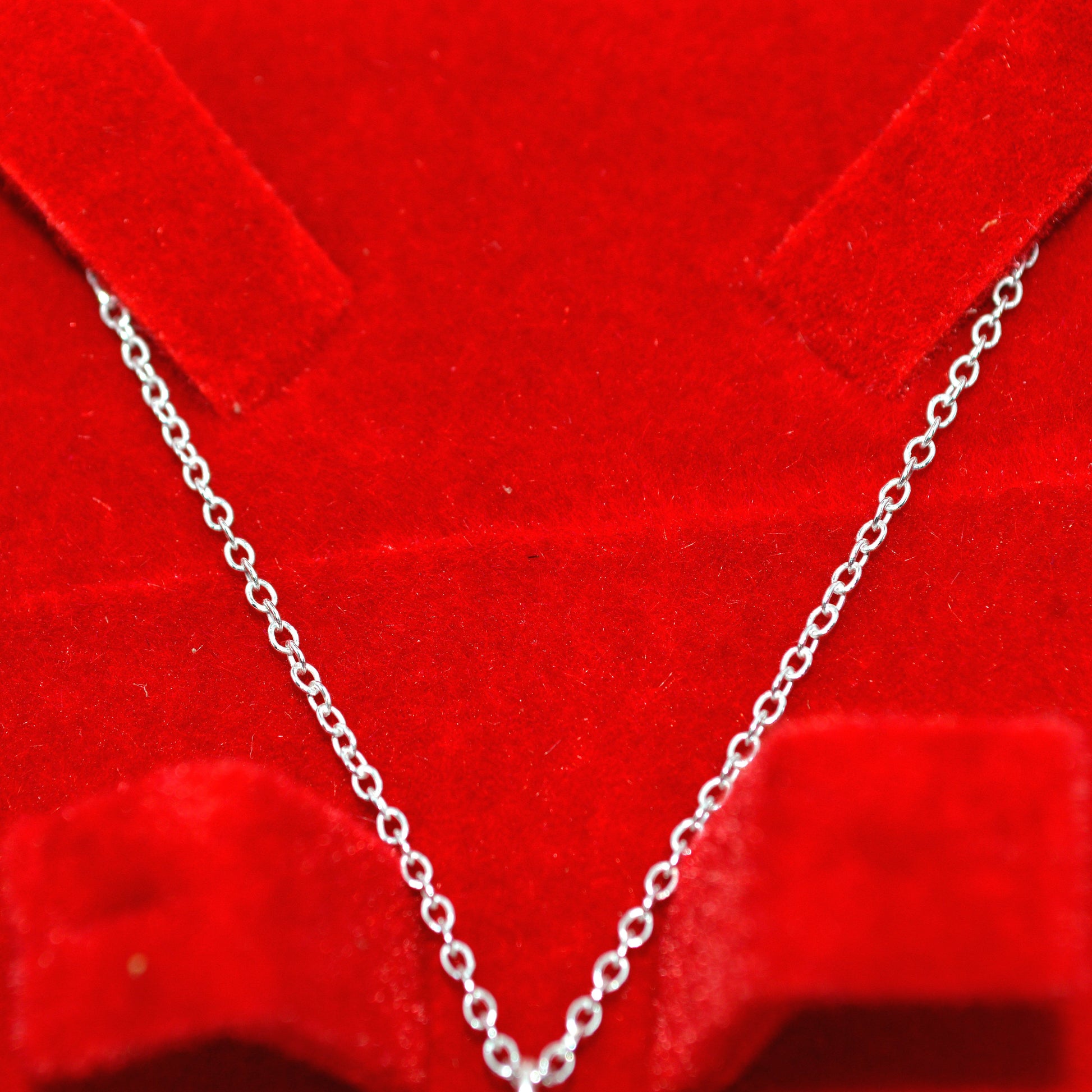 Sterling Silver - Cz Cross Necklace chain