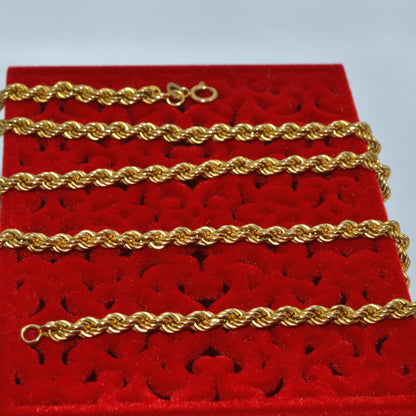 9ct Gold - Rope Chain snaked far