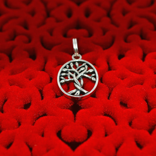 Sterling Silver - Tree Of Life Pendant / Charm top out of focus